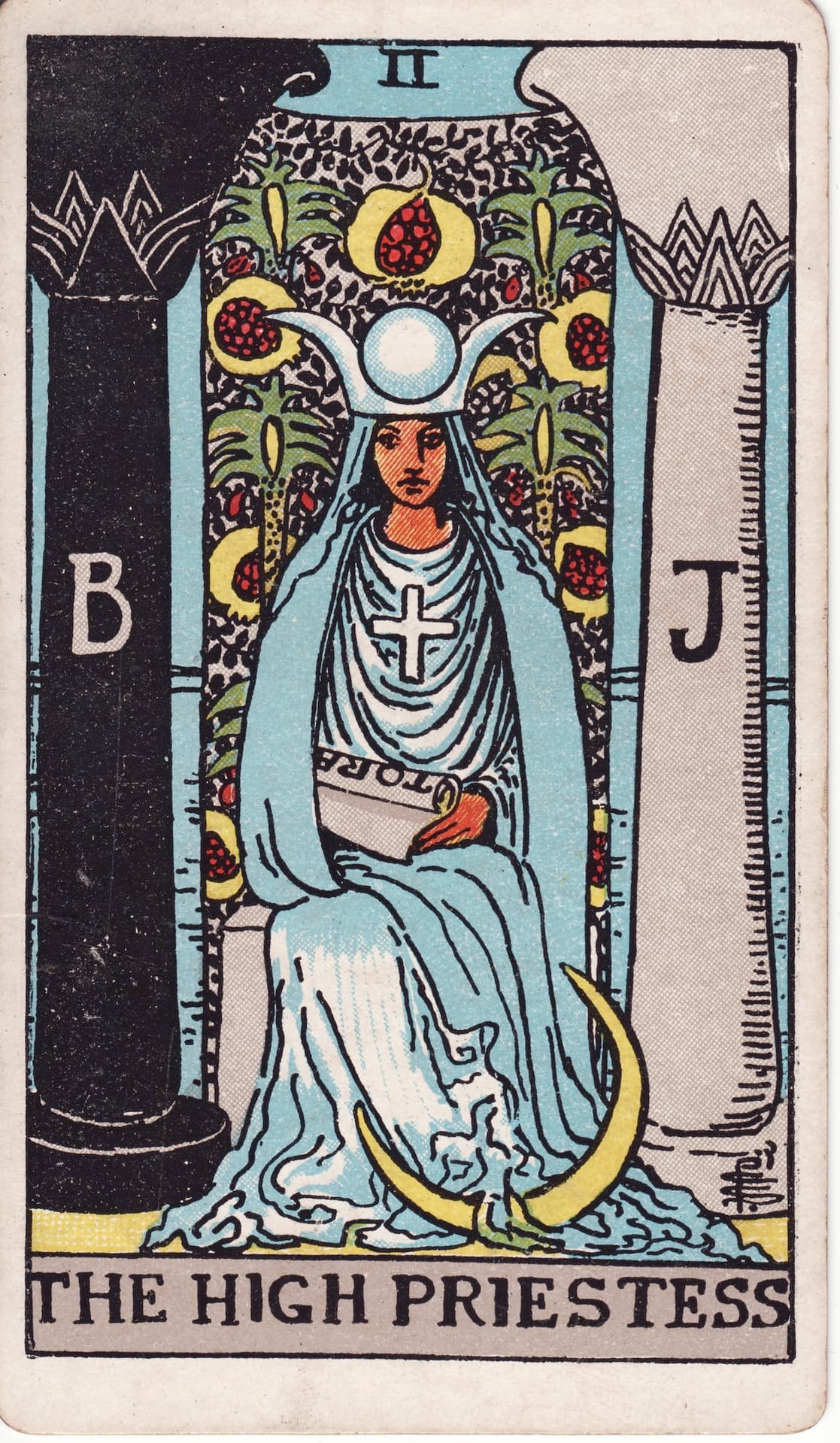 여사제(The High Priestess) 타로카드