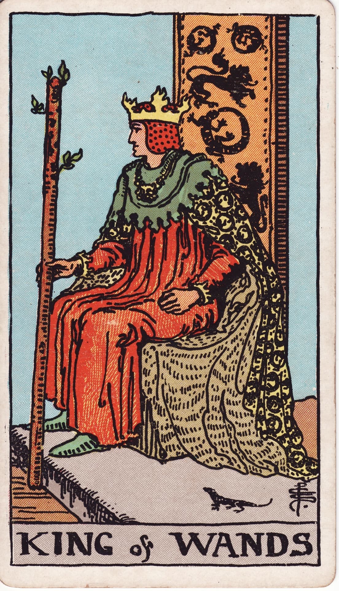 완드 킹(King of Wands) 타로카드