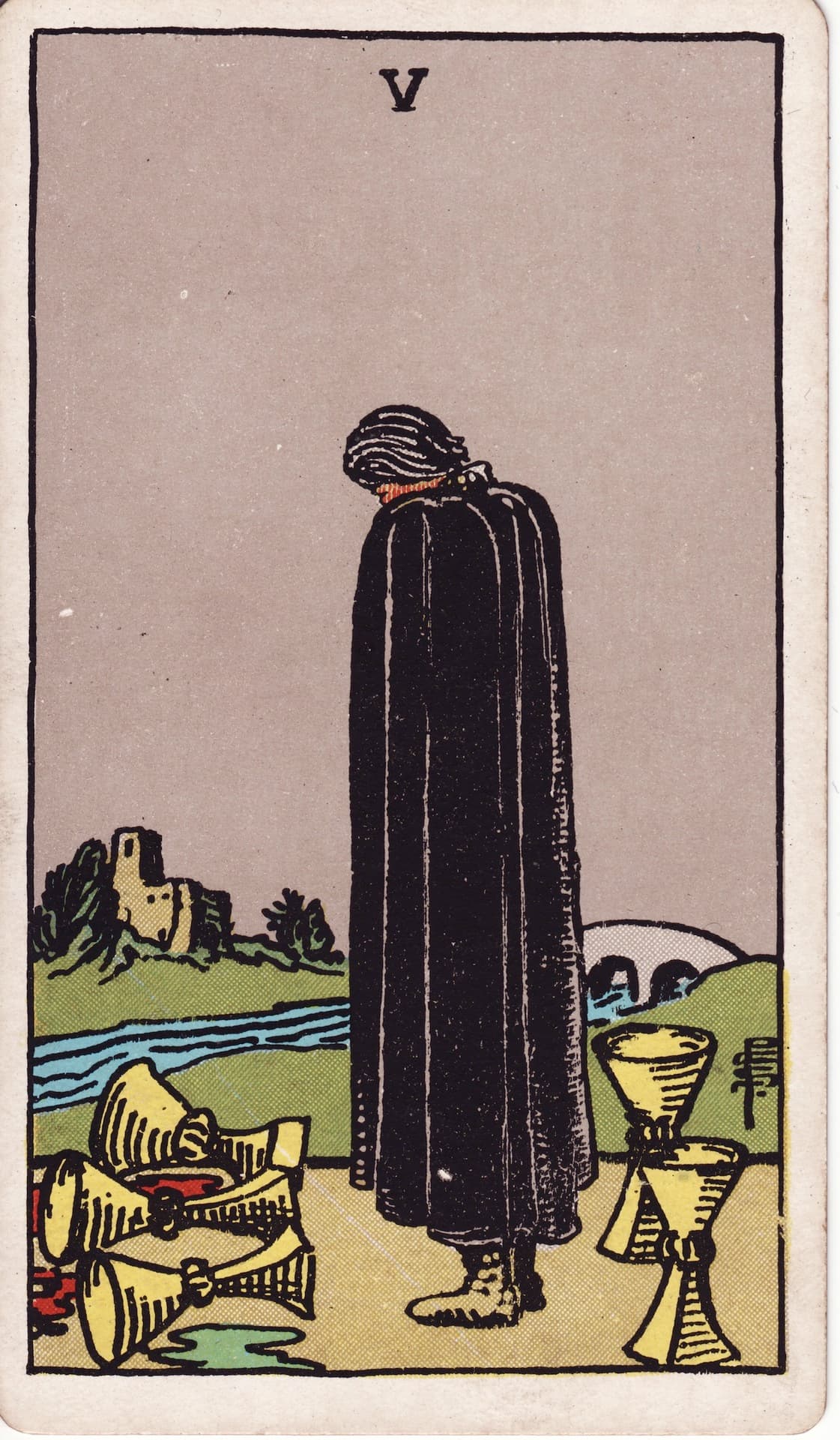 컵 5(Five of Cups) 타로카드