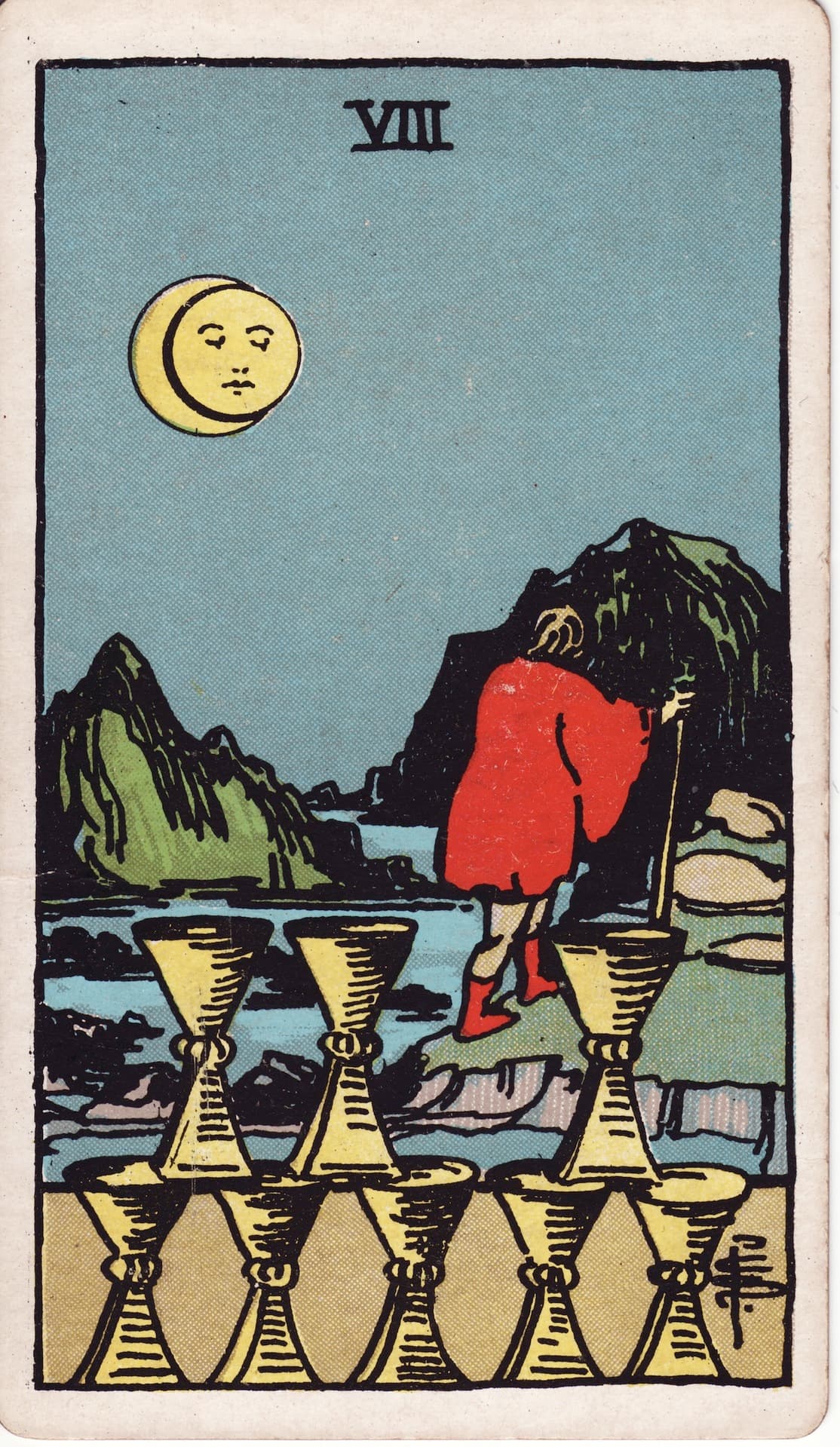 컵 8(Eight of Cups) 타로카드