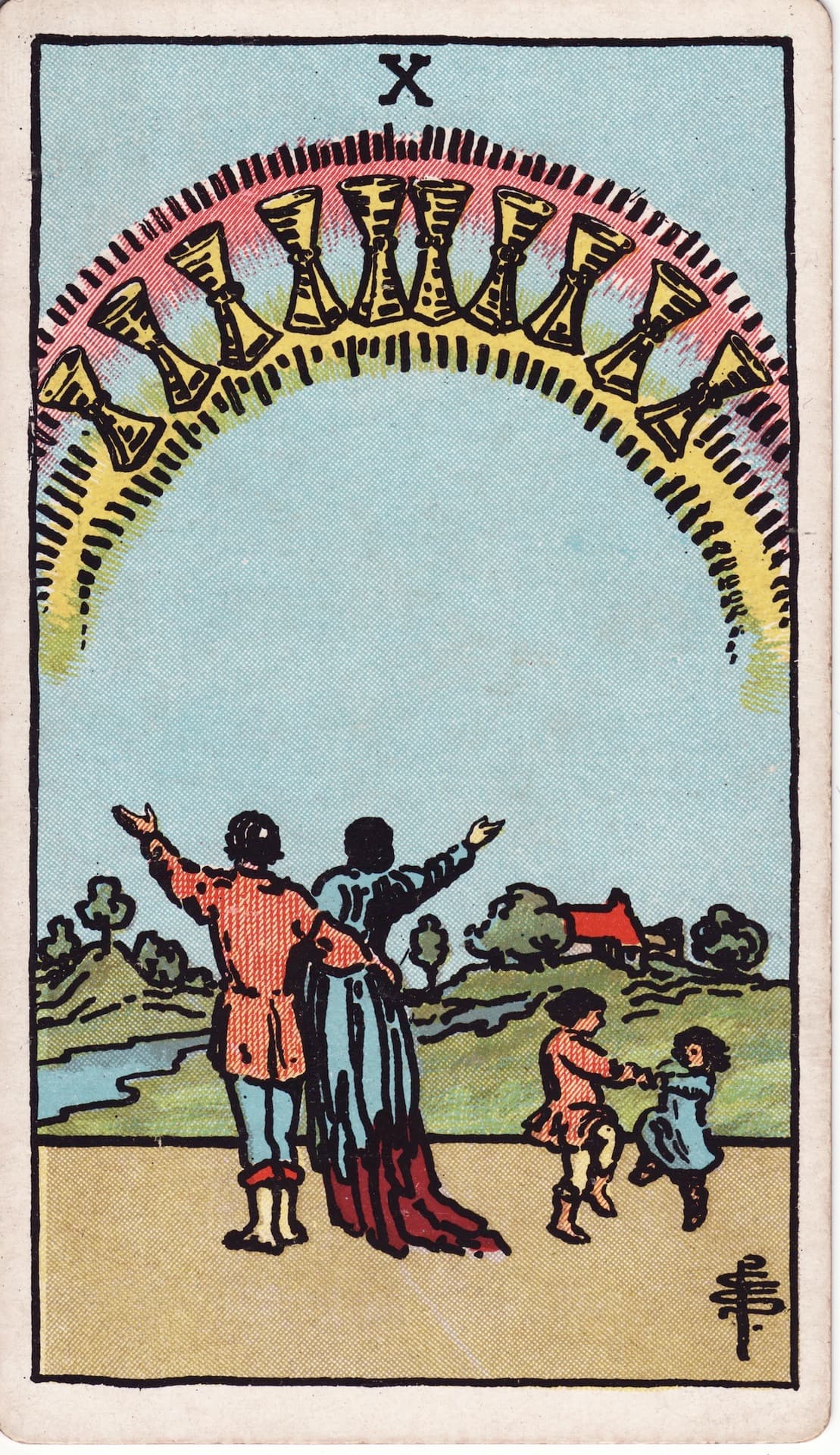 컵 10(Ten of Cups) 타로카드