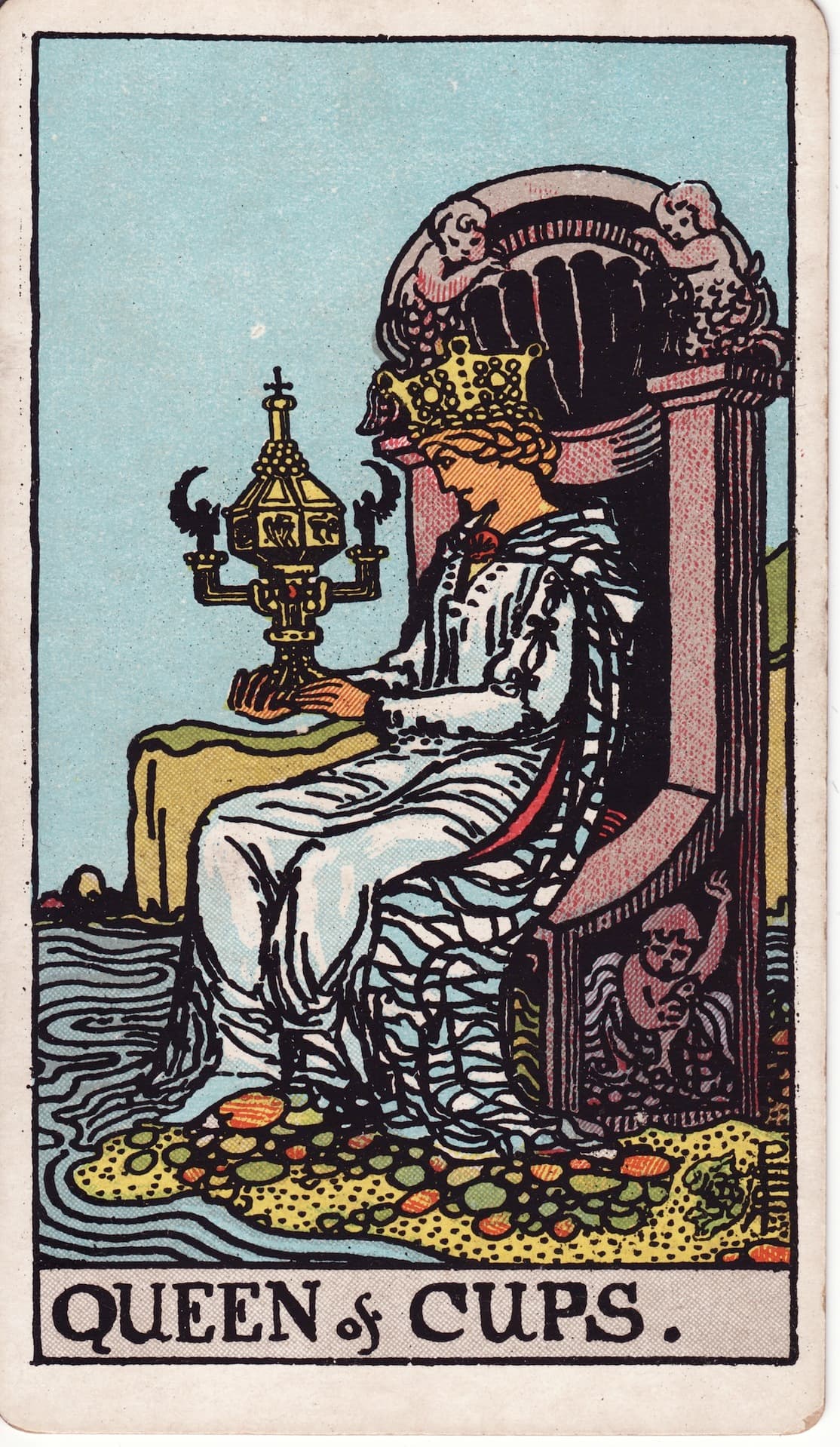 컵 퀸(Queen of Cups) 타로카드