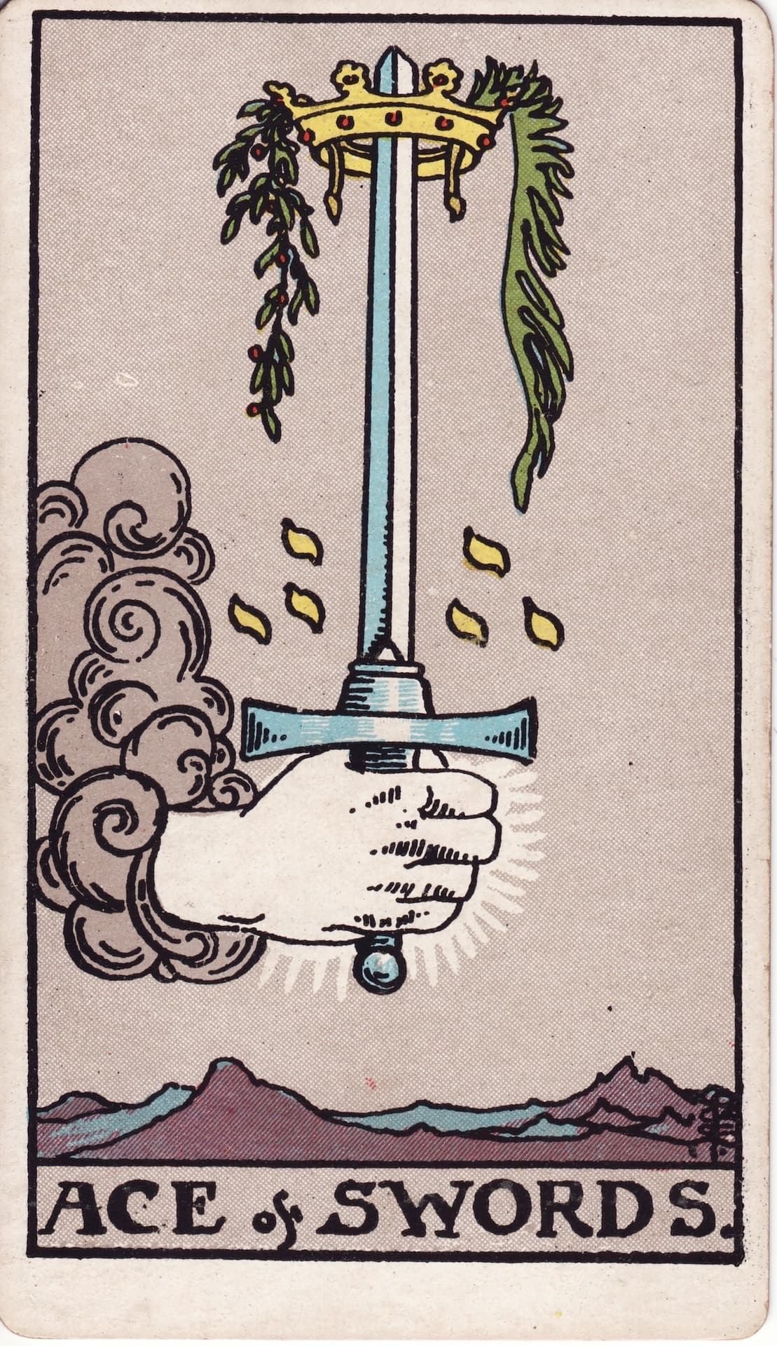 소드 에이스(Ace of Swords) 타로카드