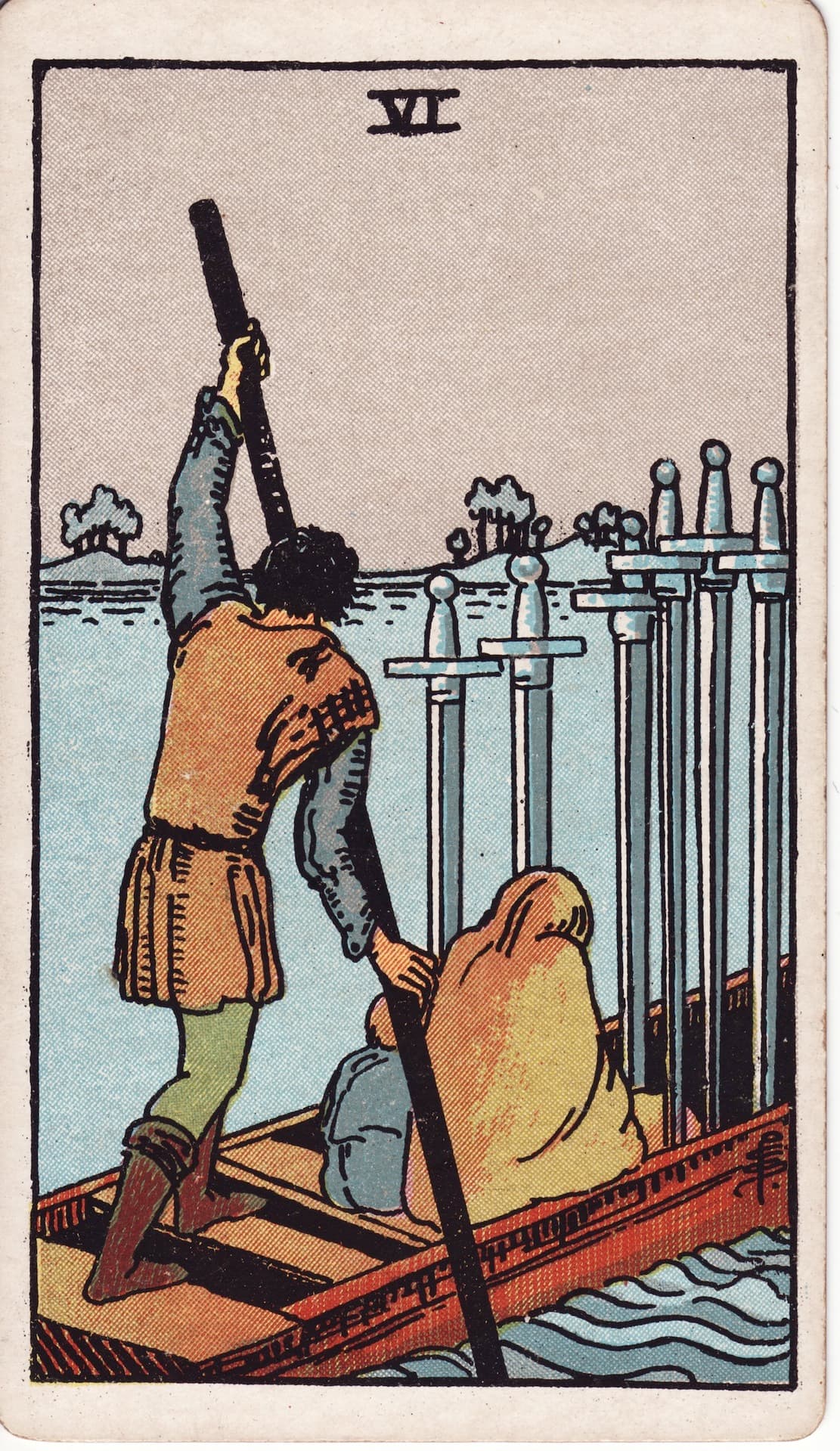 소드 6(Six of Swords) 타로카드