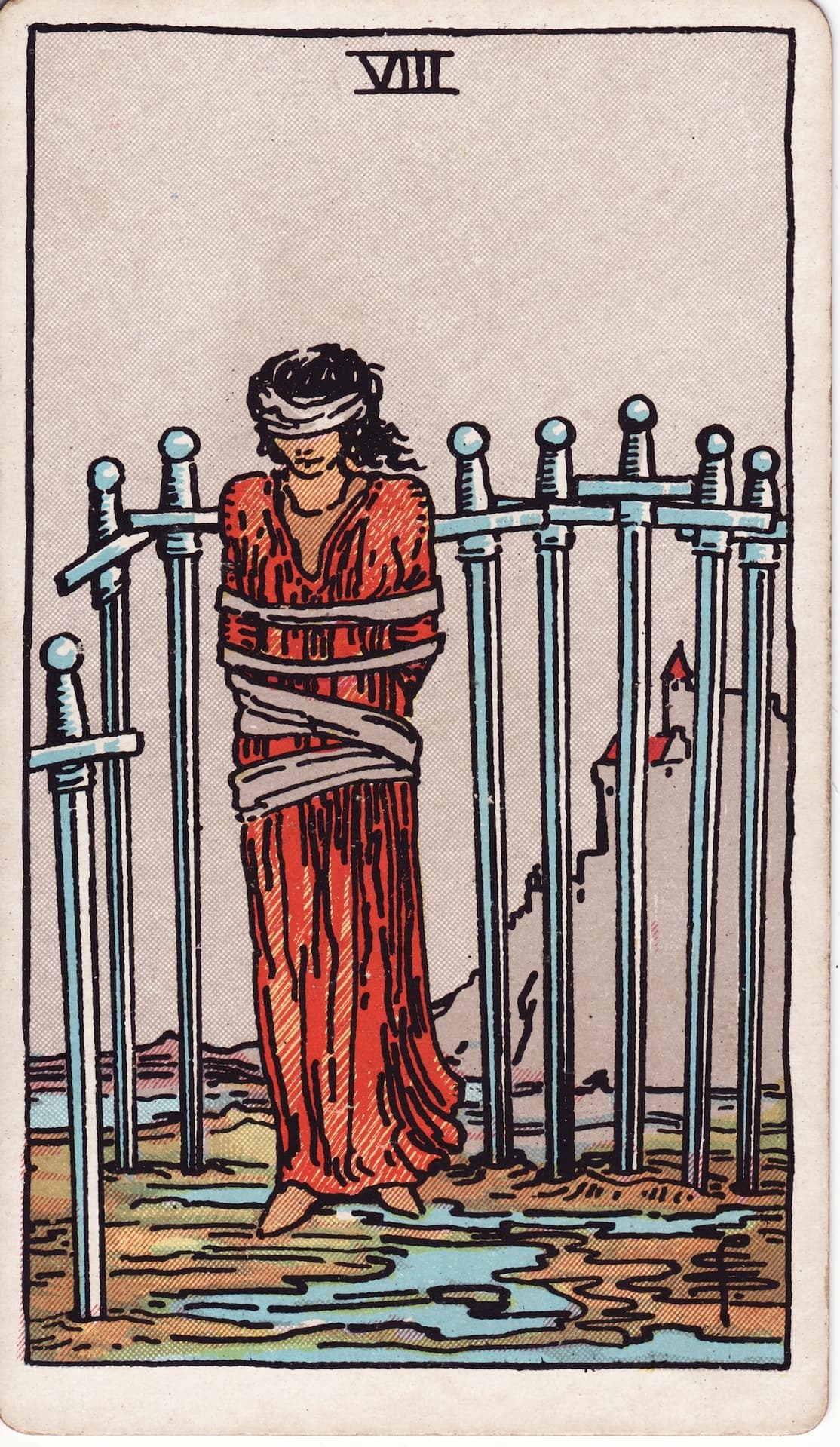 소드 8(Eight of Swords) 타로카드