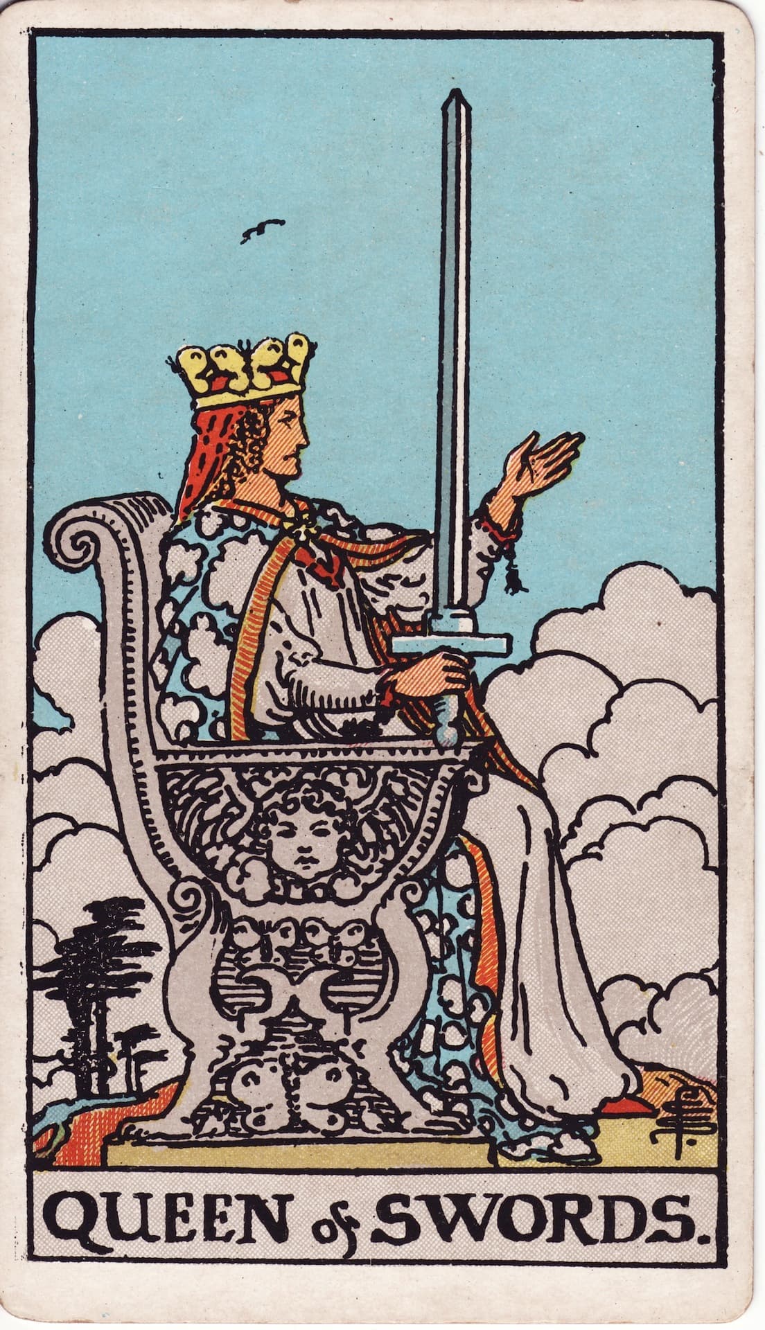 소드 퀸(Queen of Swords) 타로카드
