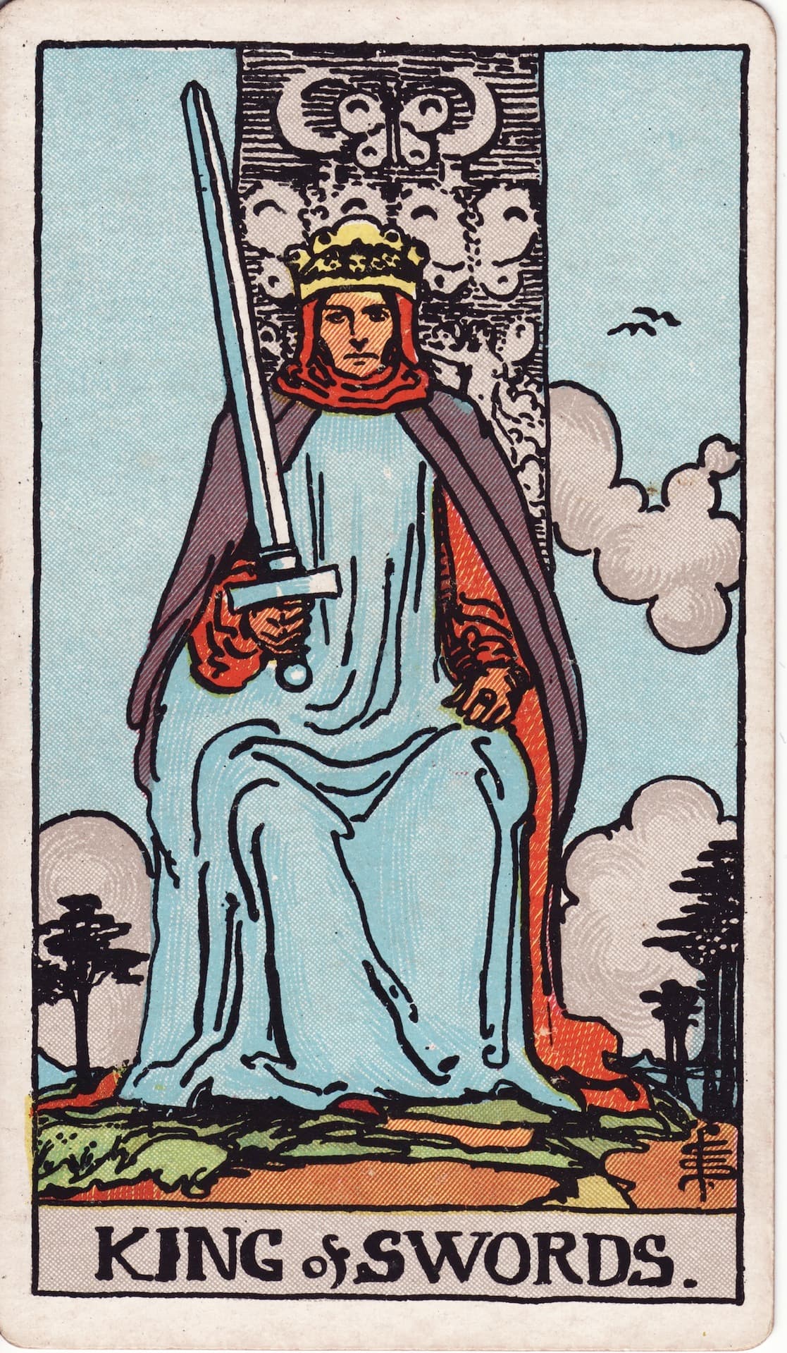 소드 킹(King of Swords) 타로카드