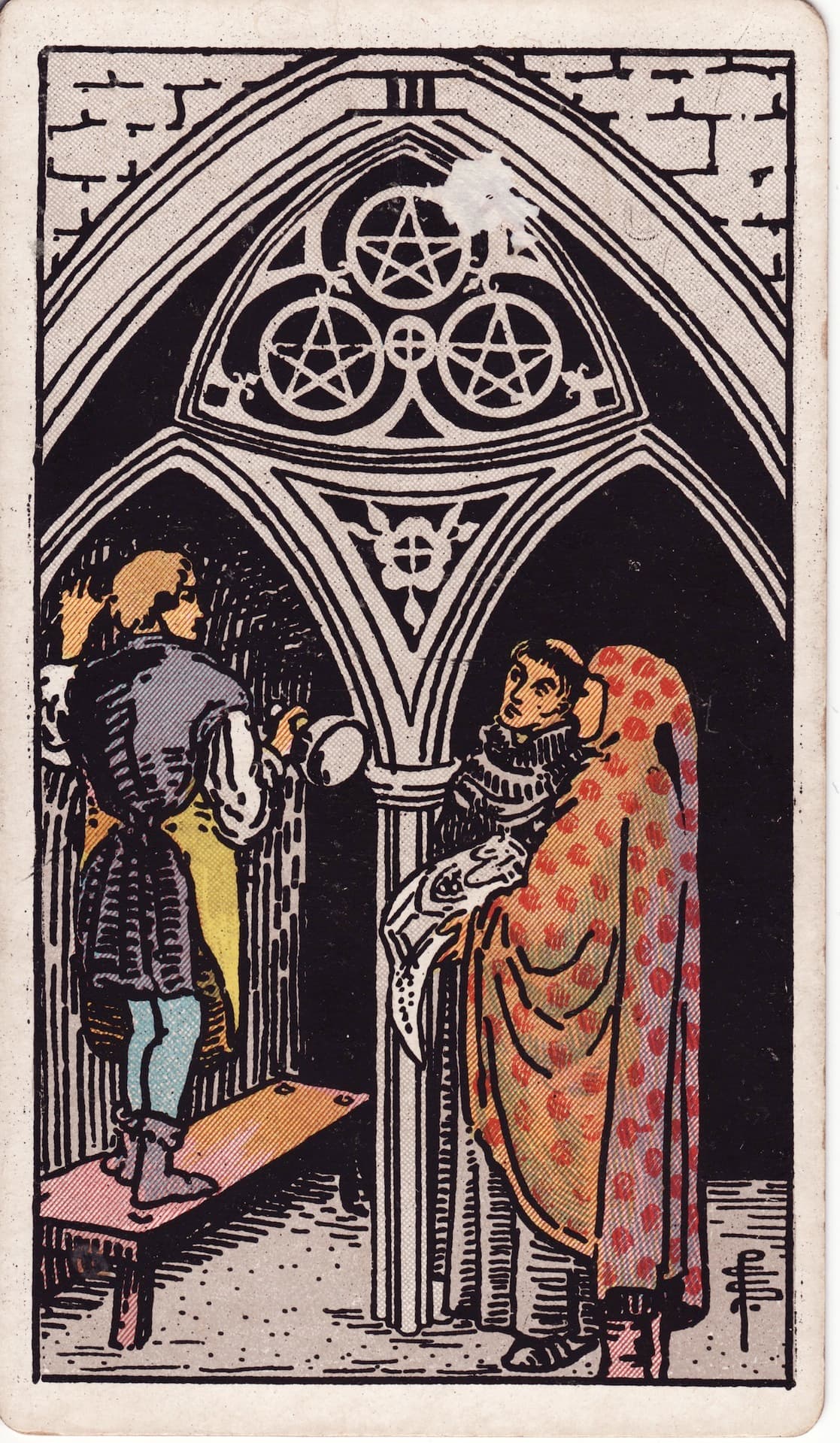 펜타클 3(Three of Pentacles) 타로카드
