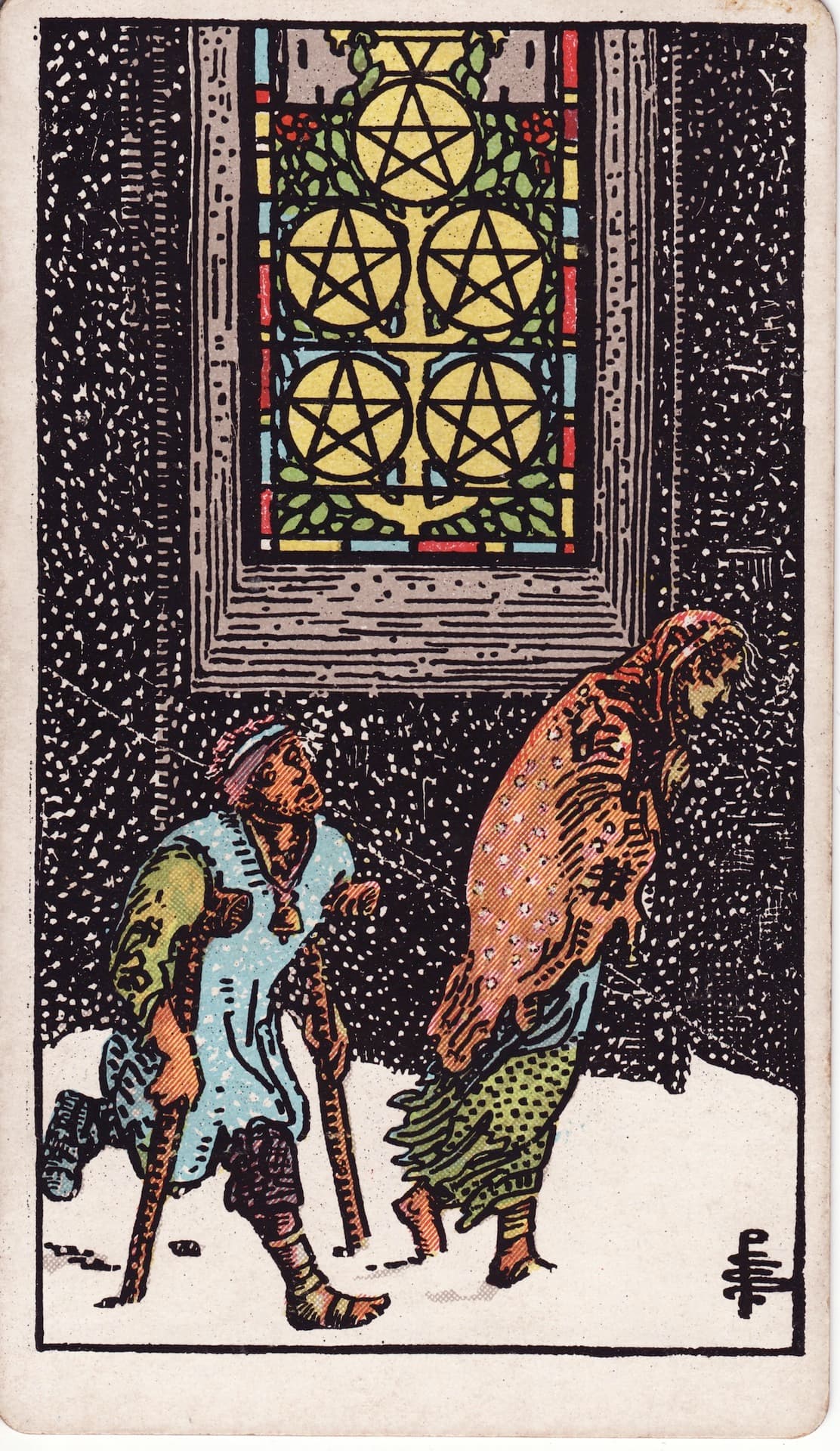 펜타클 5(Five of Pentacles) 타로카드