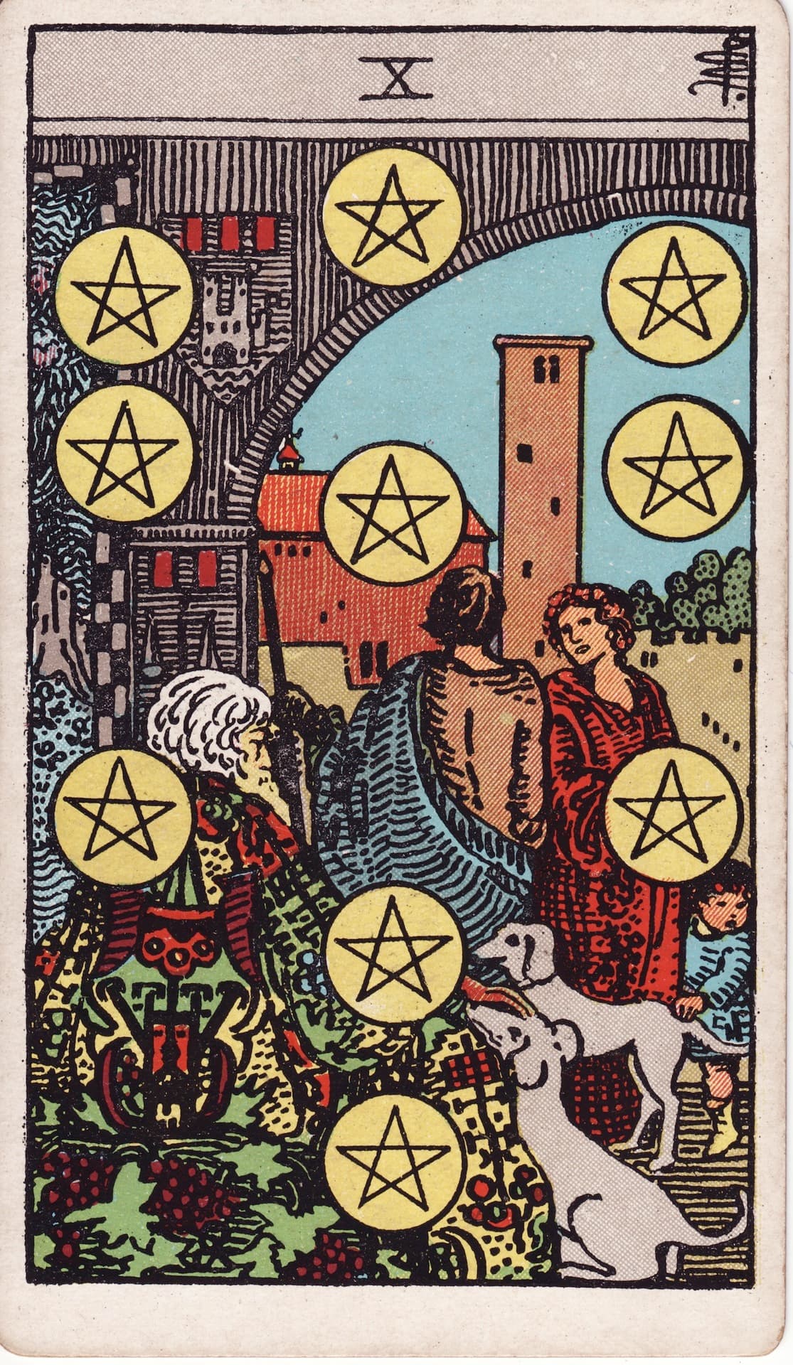 펜타클 10(Ten of Pentacles) 타로카드