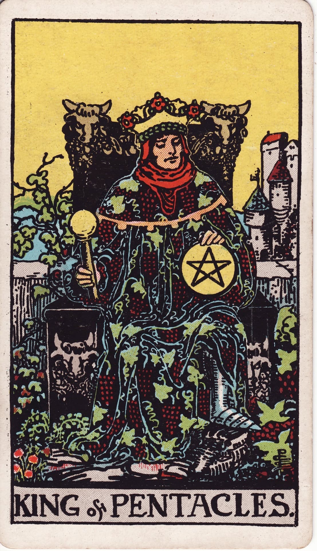 펜타클 킹(King of Pentacles) 타로카드